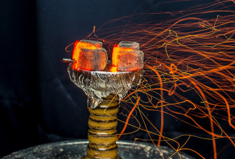 розжиг угля для кальяна