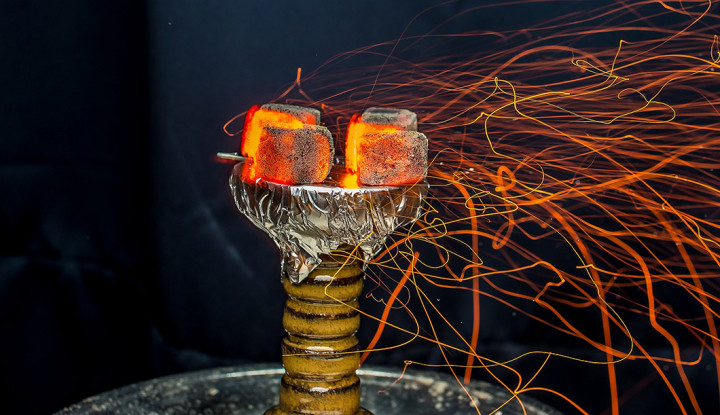 розжиг угля для кальяна